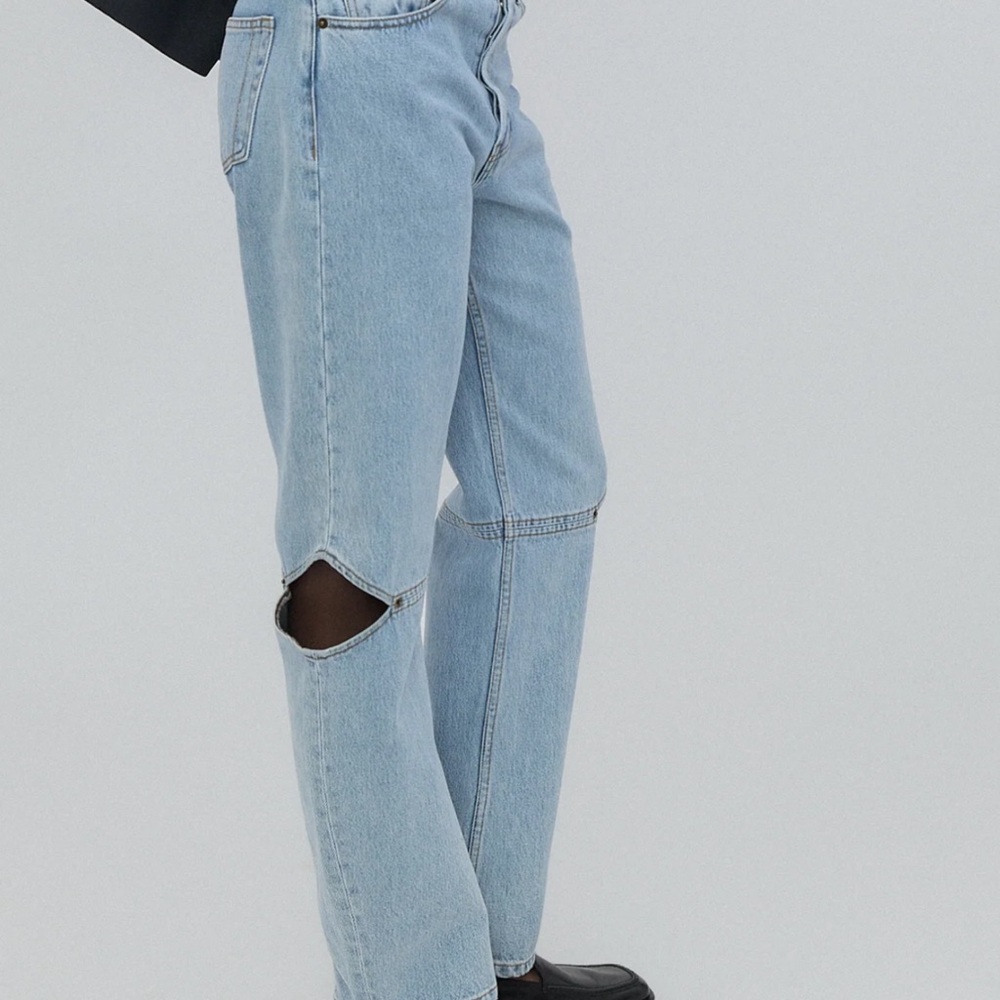 Light Blue Distressed Jeans